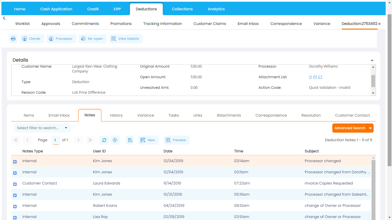 Single Repository for Notes and Action Items