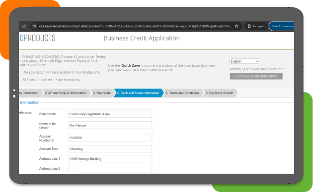 Credit Application