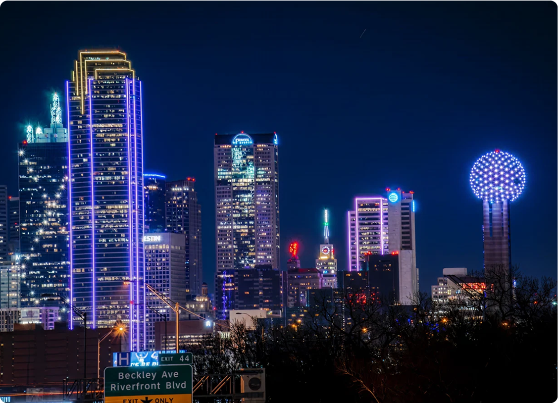 Dallas Skyline at Night
