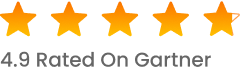 4.9 Rated On Gartner