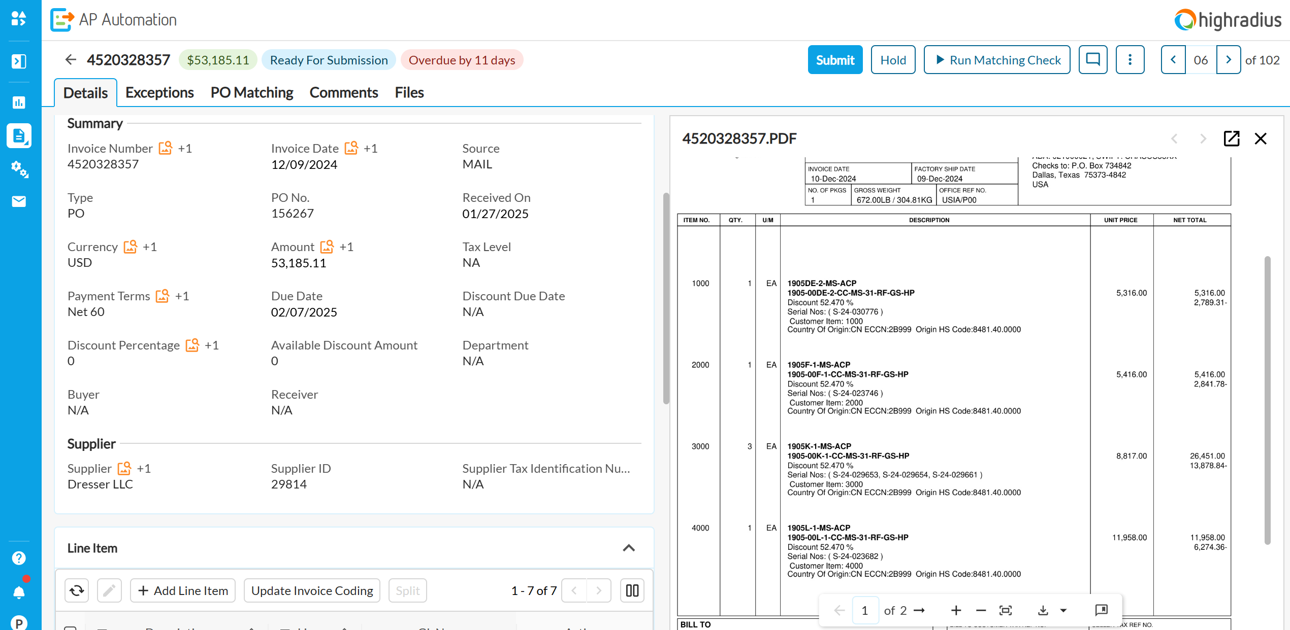 Email Invoice Capture