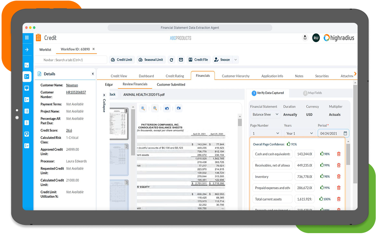 credit scoring for credit management solution