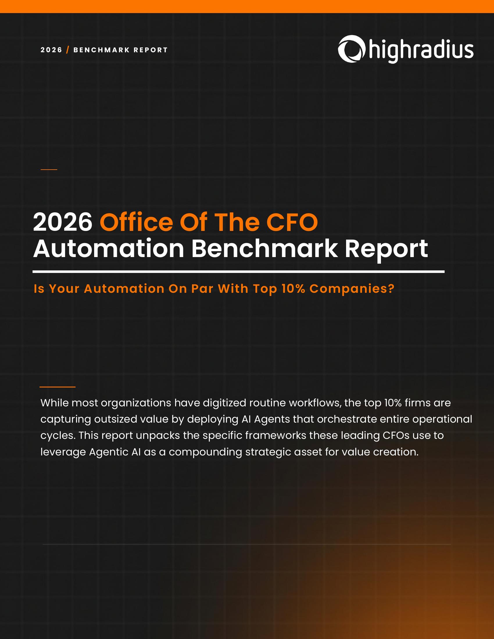 2026 Finance Performance Benchmark Report cover