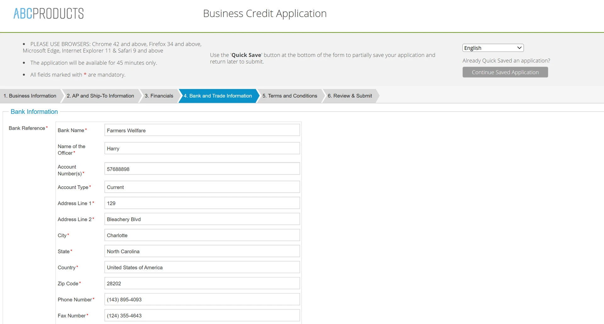 Bank & Trade Reference Verification